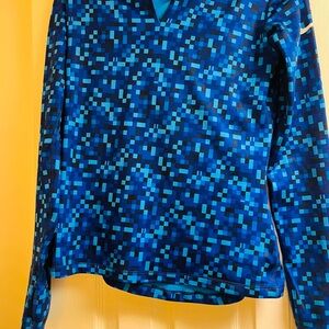 Nike Pro Dri-FIT Blue Checkered Shirt